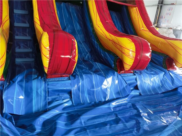 13' Red Fish Double Lane 13_RedFishDoubleLane-Frontal - Big and Bright Inflatables