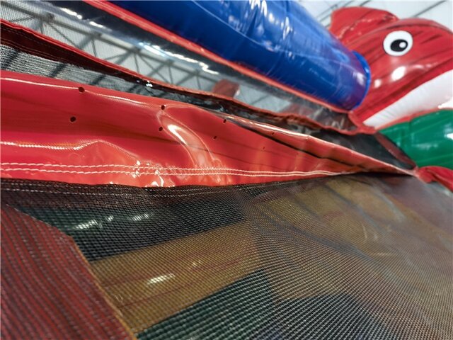 13' Red Fish Double Lane 13_RedFishDoubleLane-Mesh - Big and Bright Inflatables