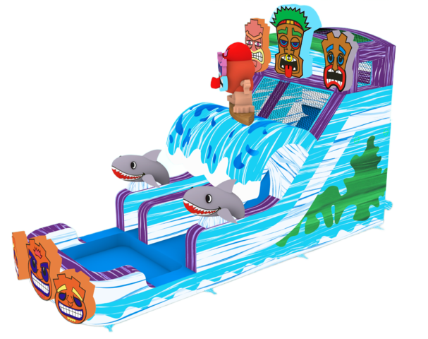 16' Tiki Tovi's Single Lane Slide 16_TikiTovi_sSingleLanePreorderPrice_2_895 - Big and Bright Inflatables