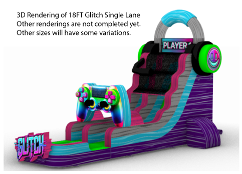 14FT Glitch Dual Lane Slide
