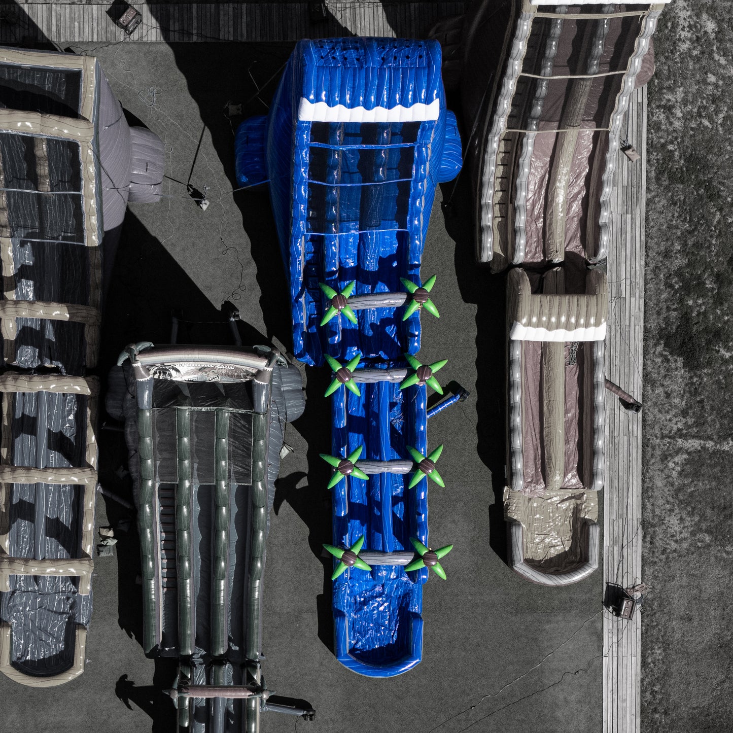 27FT Blue Paradise Dual Lane w/ Slip N Slide