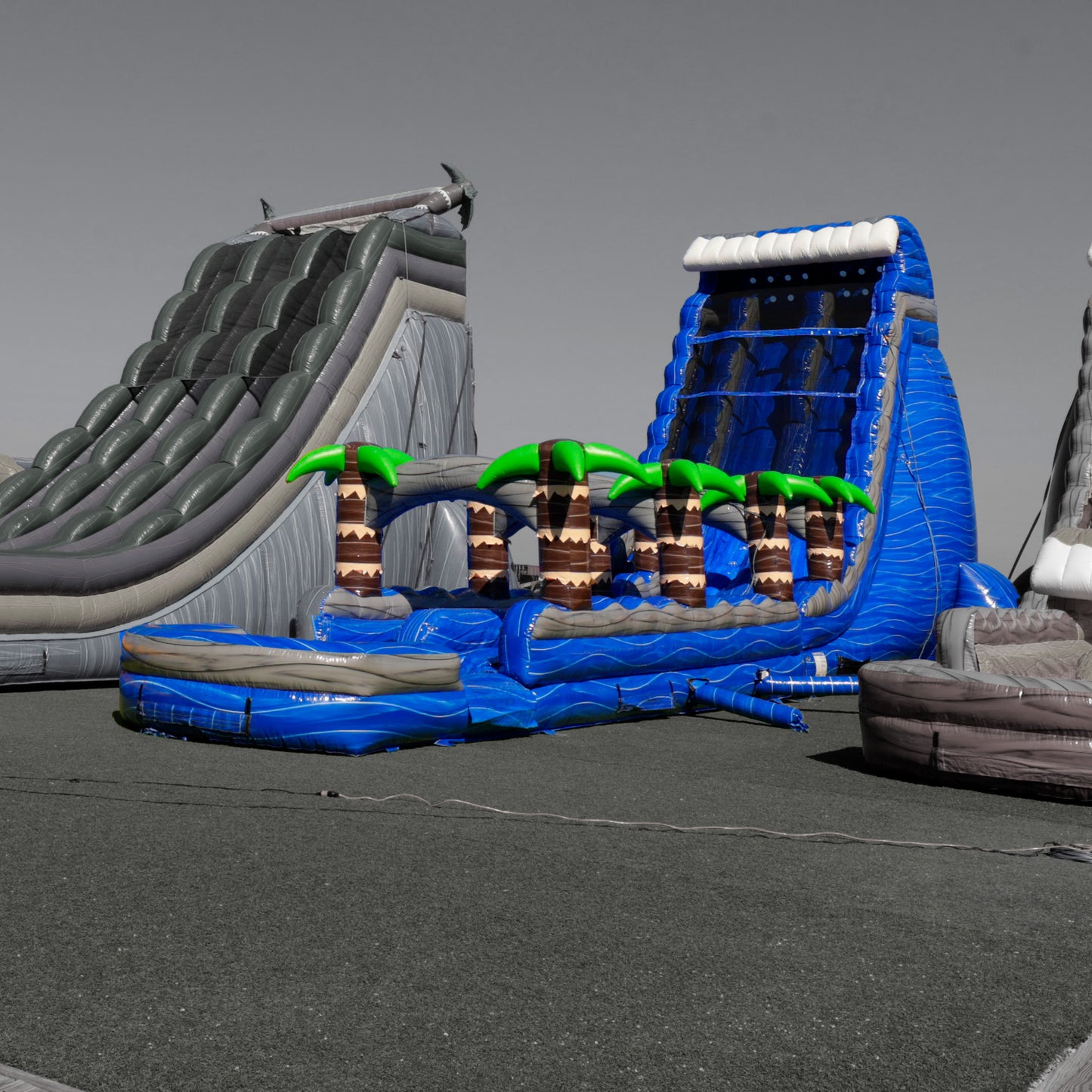 27FT Blue Paradise Dual Lane w/ Slip N Slide