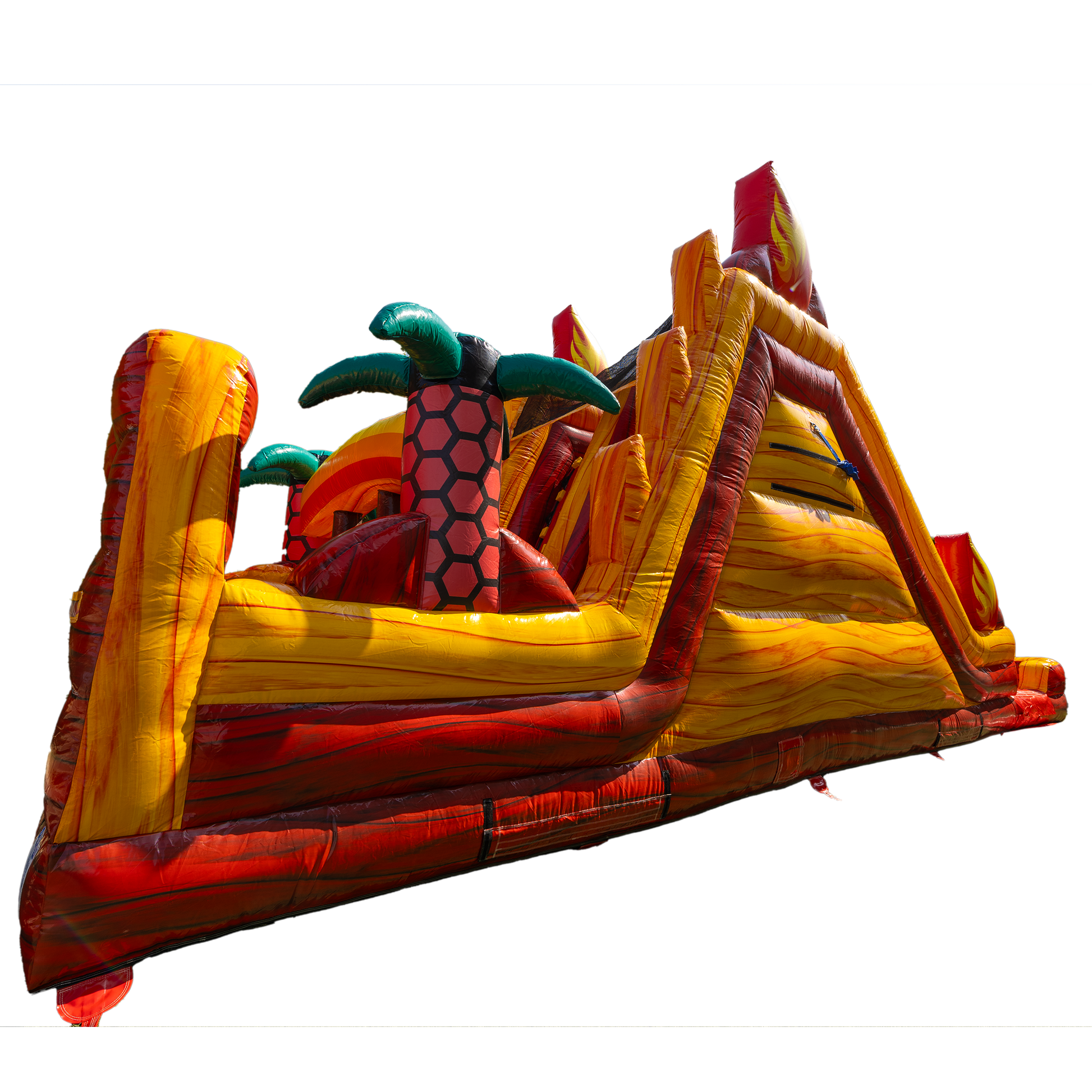 18' Tropical Inferno Obstacle Course C66A0565 - Big and Bright Inflatables