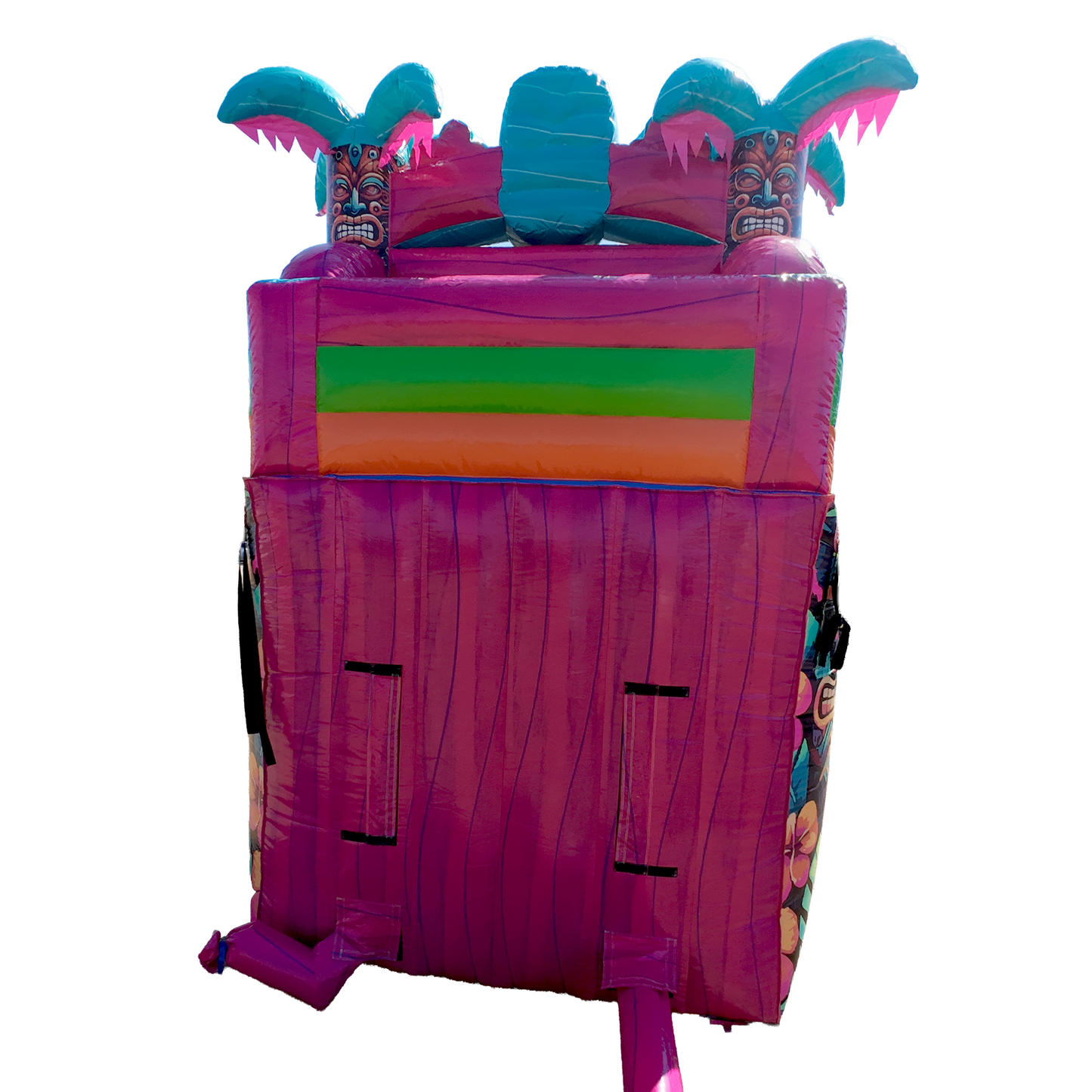 16FT Aloha Splash (Hawaiian Hibiscus) Single Lane Slide