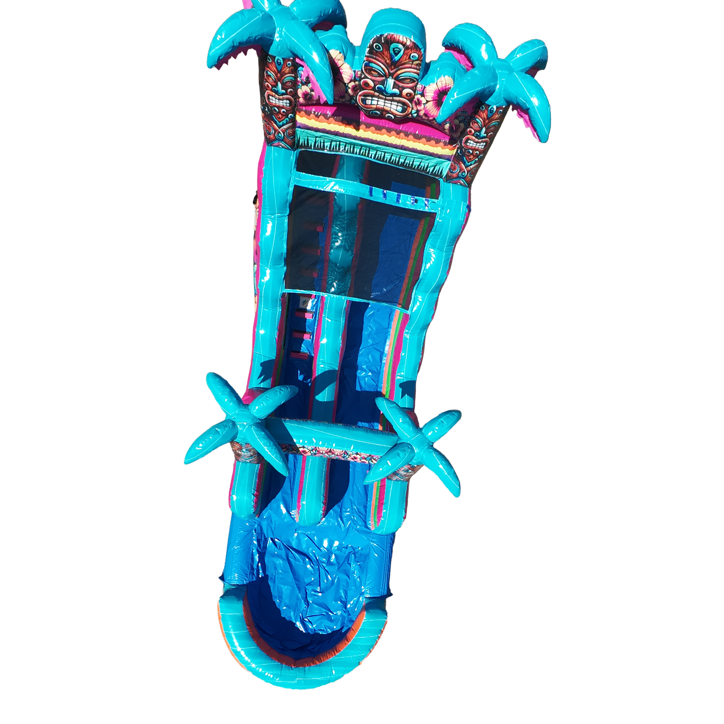 16FT Aloha Splash (Hawaiian Hibiscus) Single Lane Slide