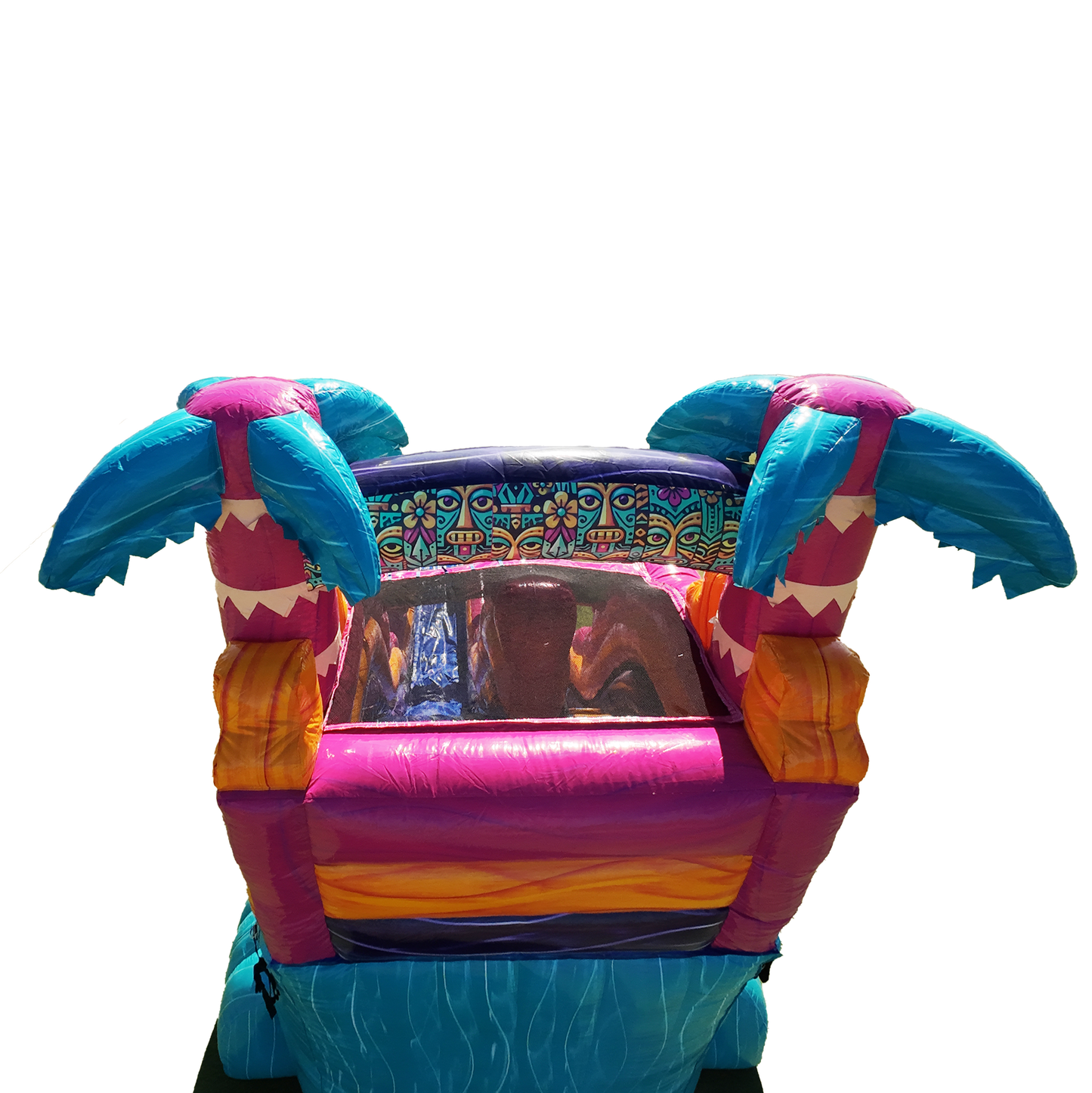 22Ft Teal Rippling Rush Single Lane Slide