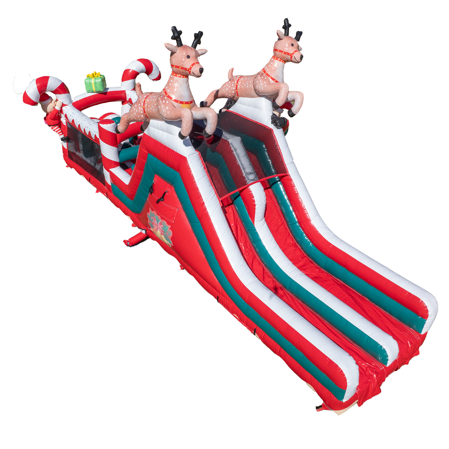 christmas obstacle course inflatable for sale