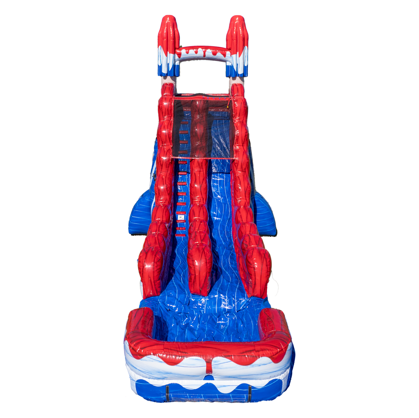 22FT Red White and Cool Popsicle Single Lane Slide