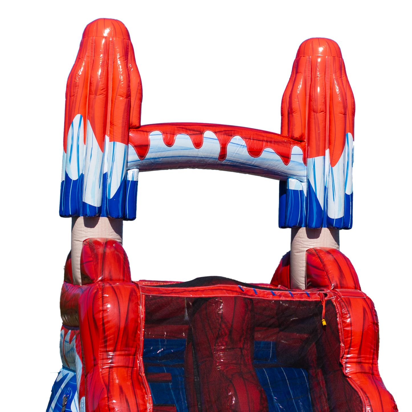 22FT Red White and Cool Popsicle Single Lane Slide