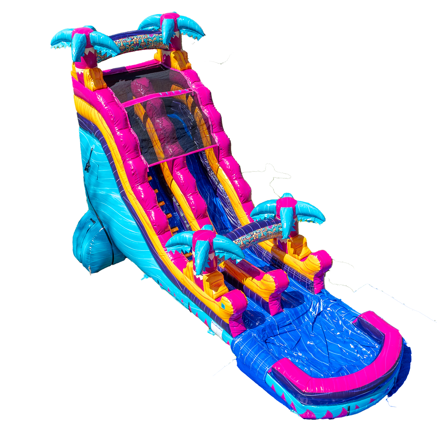 18FT Teal Rippling Rush Single Lane