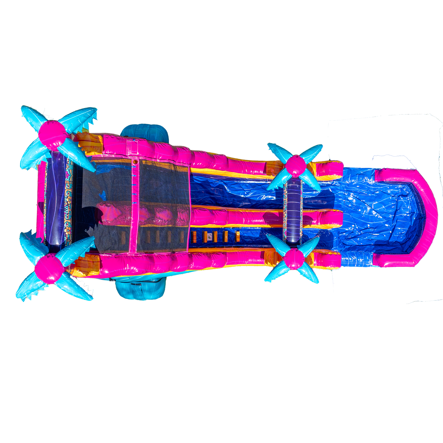 18FT Teal Rippling Rush Single Lane
