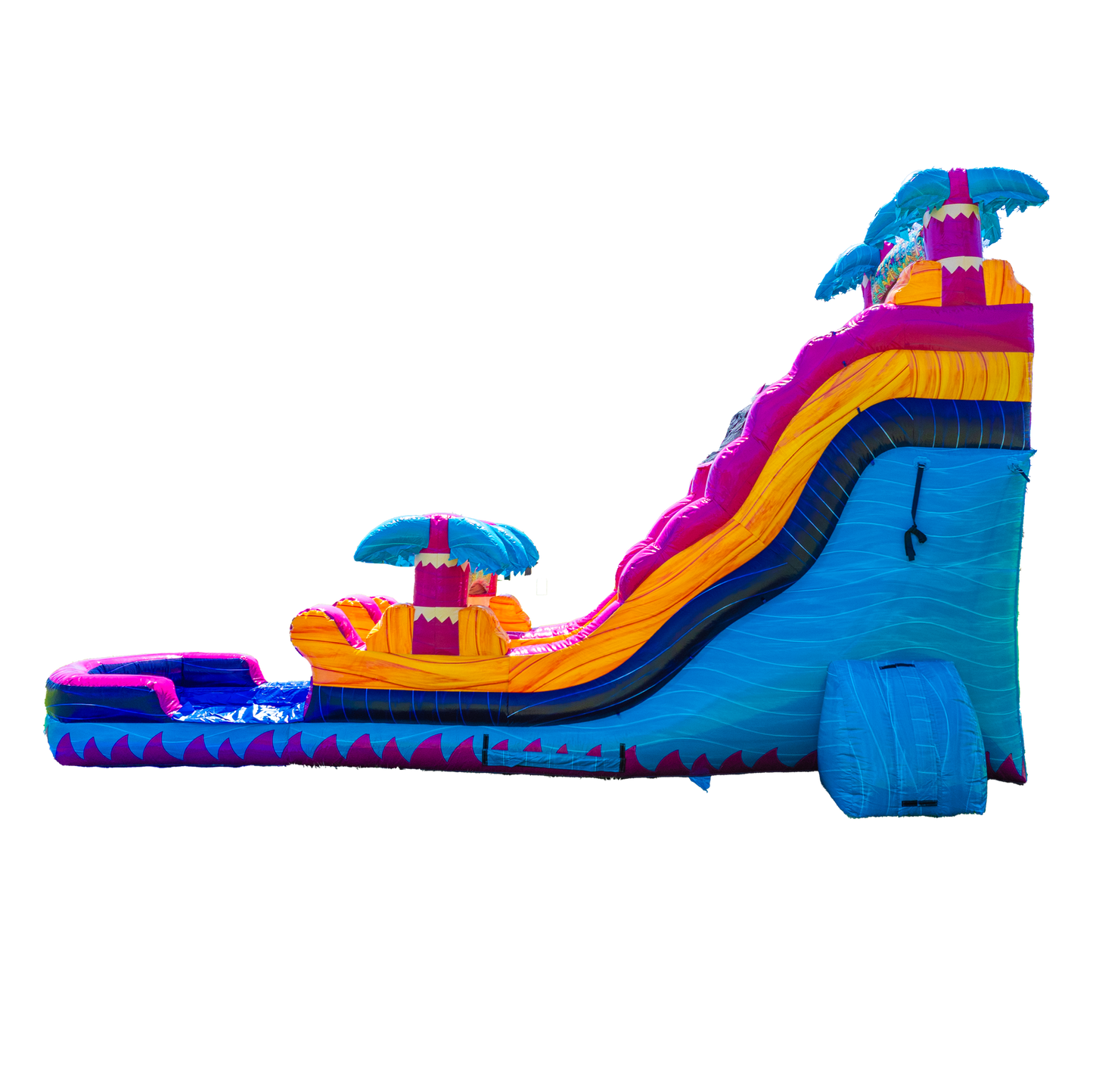 18FT Teal Rippling Rush Single Lane