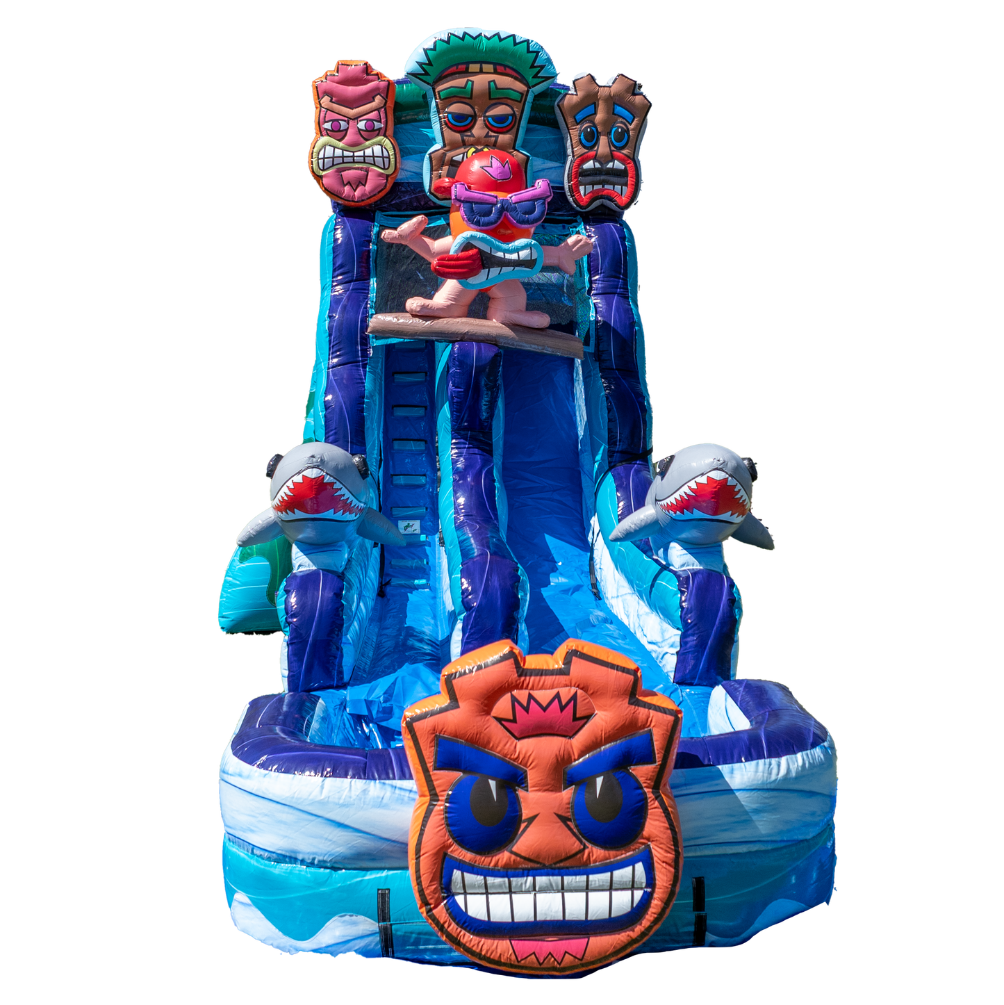 18FT Tiki Tovi's Single Lane Slide
