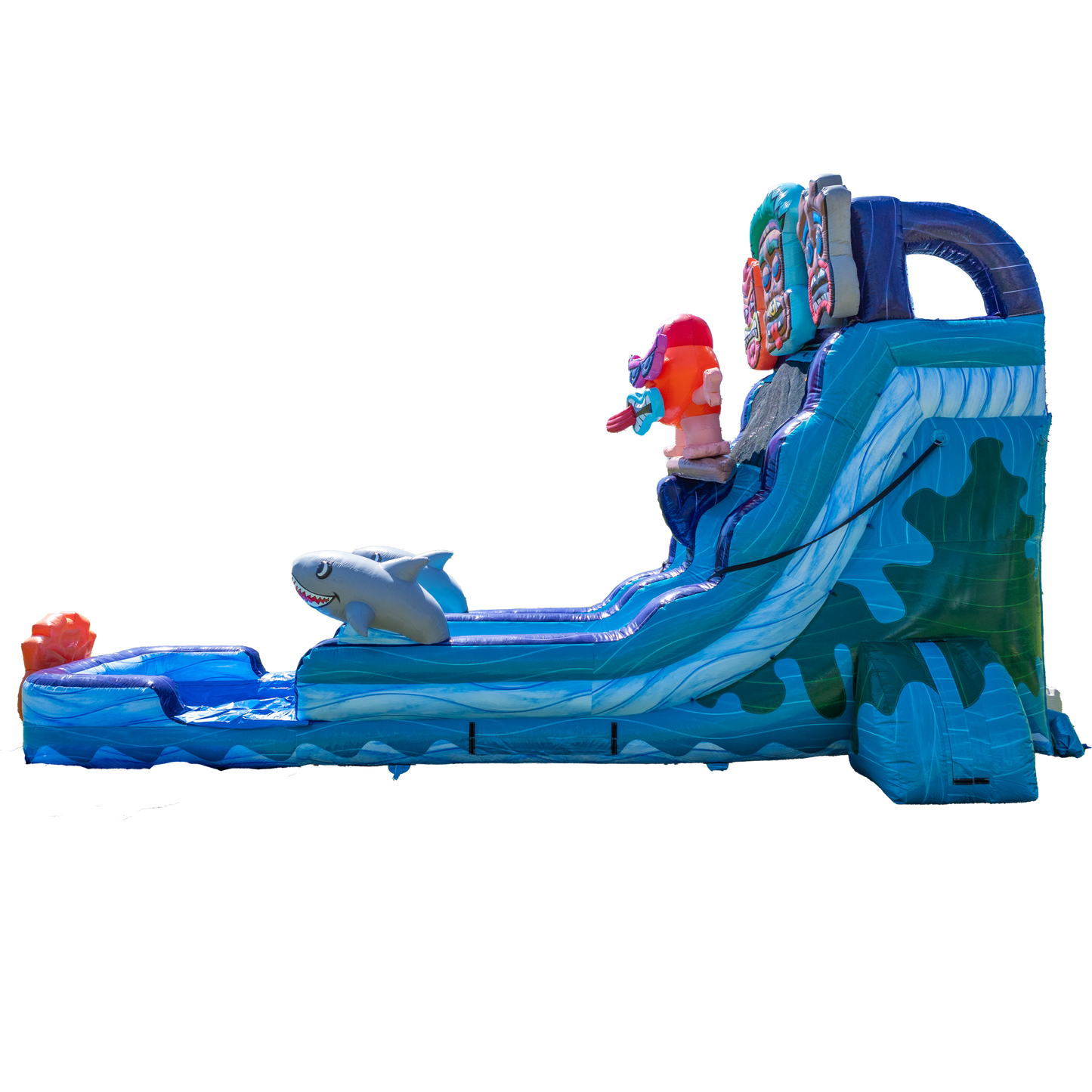 18FT Tiki Tovi's Single Lane Slide