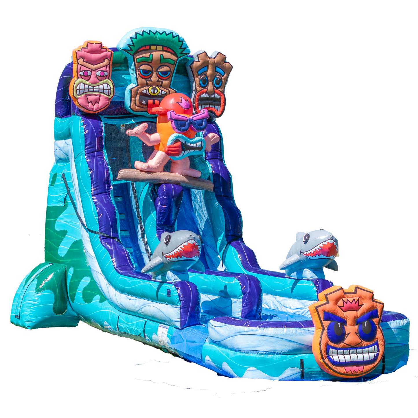 18FT Tiki Tovi's Single Lane Slide