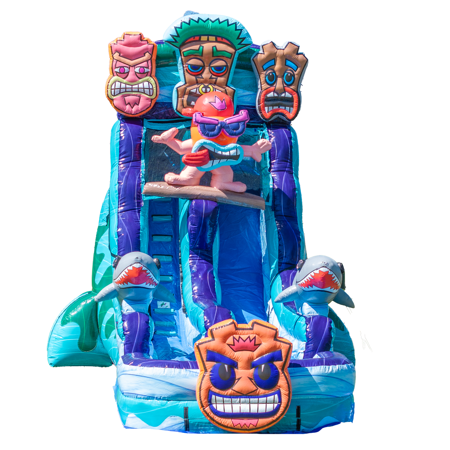 18FT Tiki Tovi's Single Lane Slide