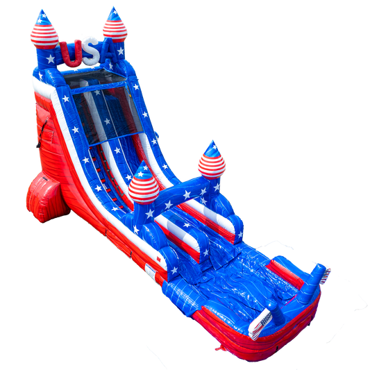 18FT USA Single Lane Slide