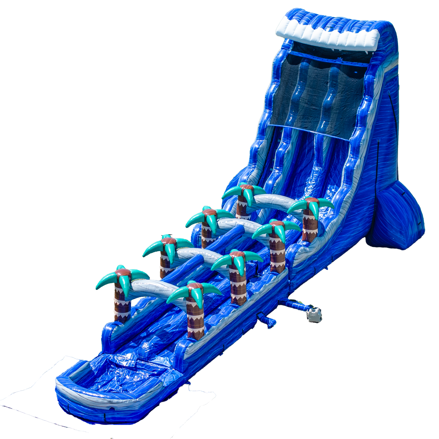 27FT Blue Paradise Dual Lane w/ Slip N Slide