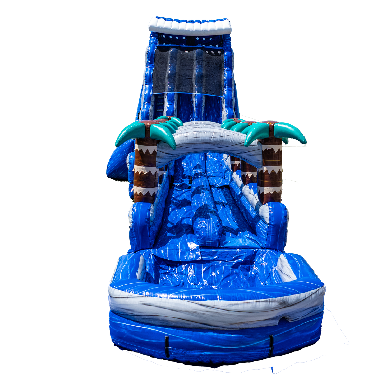 27FT Blue Paradise Dual Lane w/ Slip N Slide