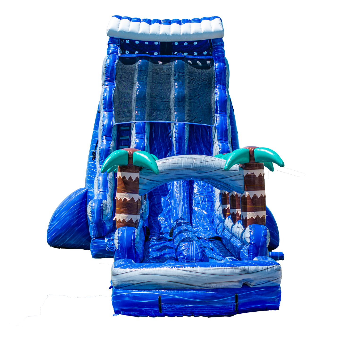 27FT Blue Paradise Dual Lane w/ Slip N Slide