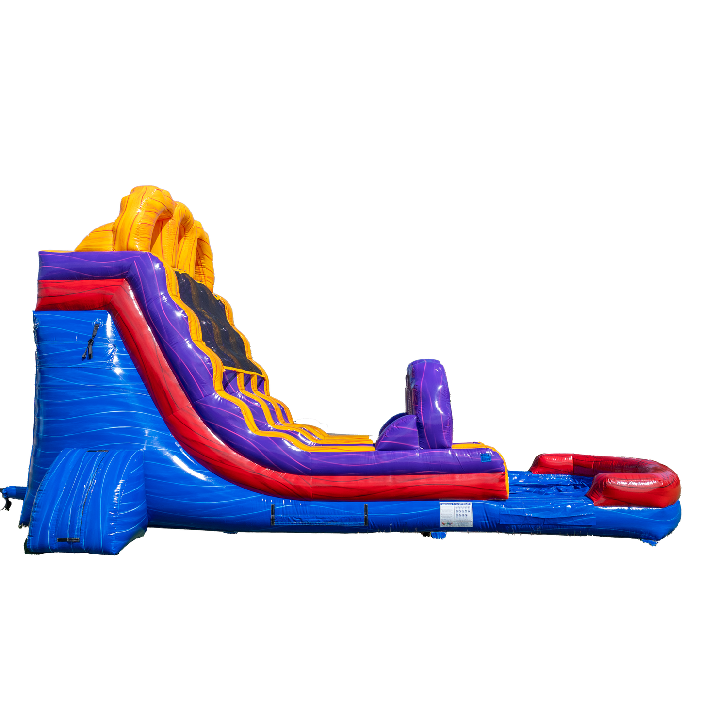 18FT Blue Lava Dual Lane Slide