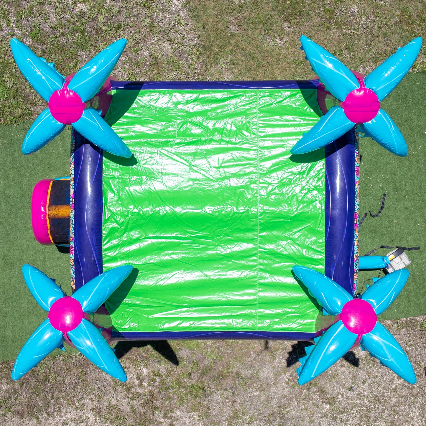 Teal Rippling Rush Bouncer