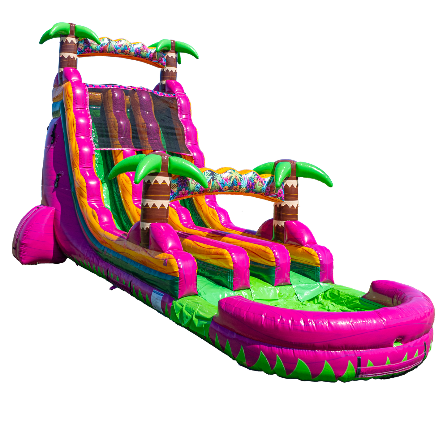 22FT Magenta Dual Lane Slide