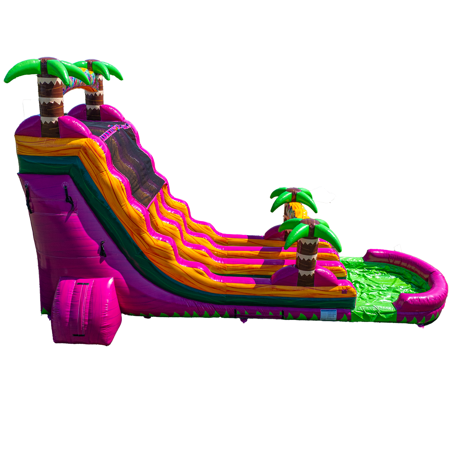 22FT Magenta Dual Lane Slide