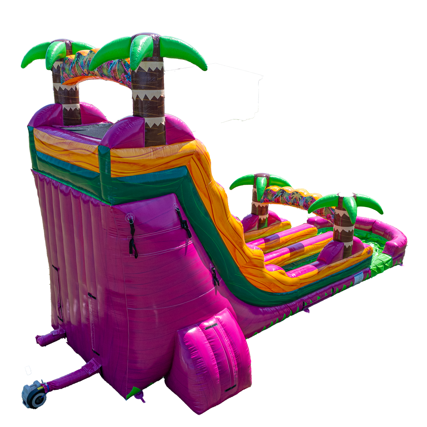 22FT Magenta Dual Lane Slide