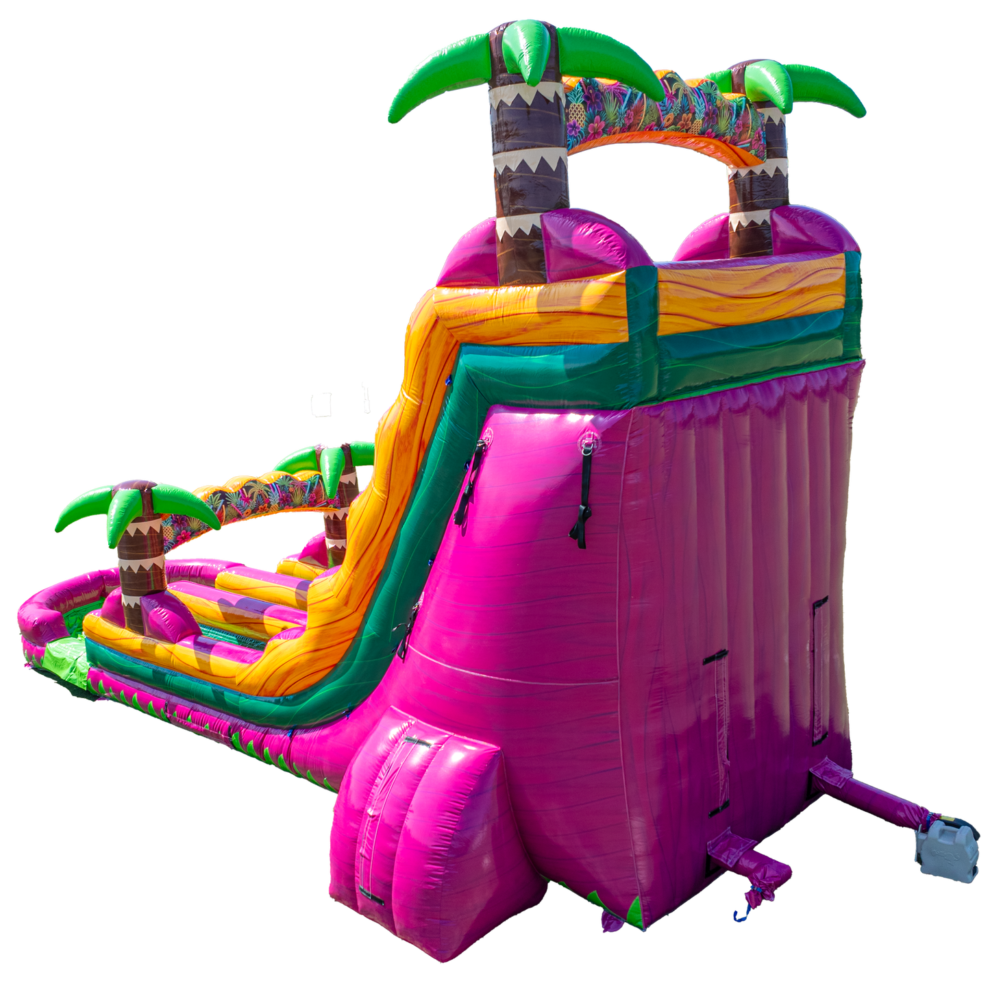 22FT Magenta Dual Lane Slide