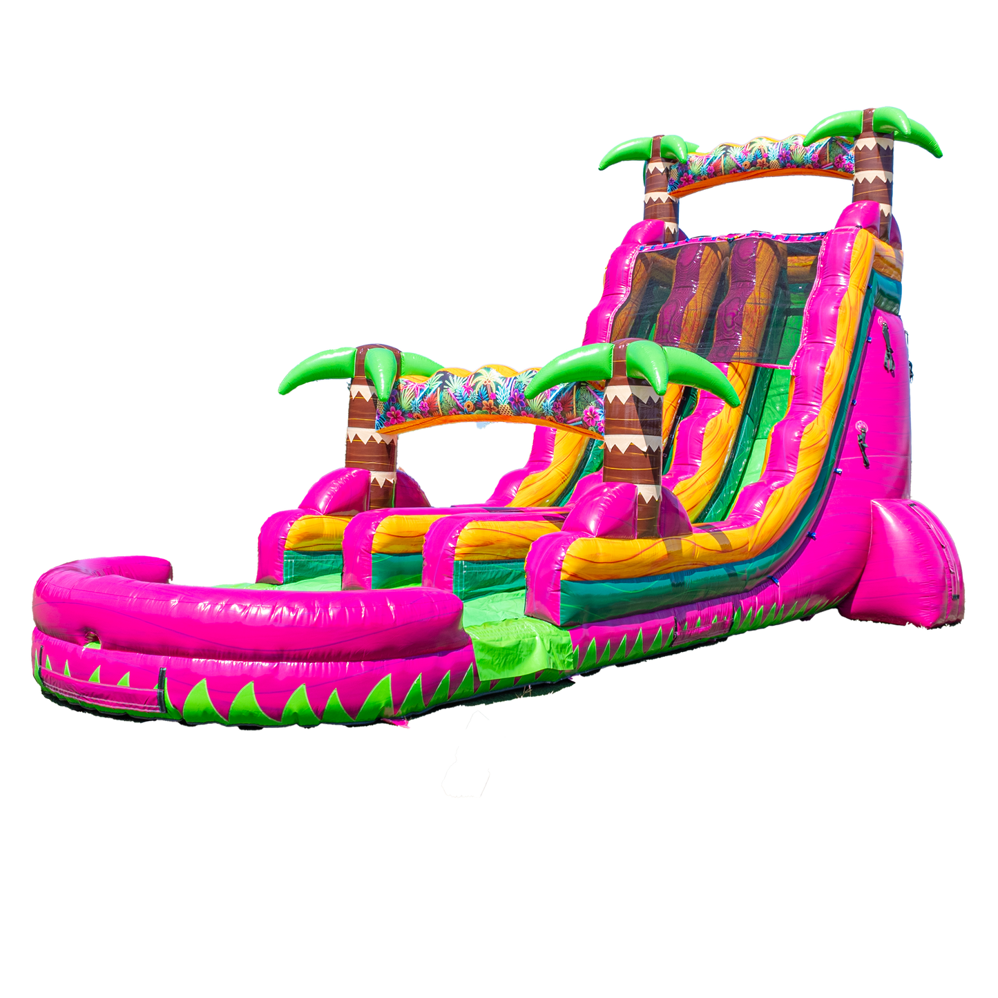 22FT Magenta Dual Lane Slide