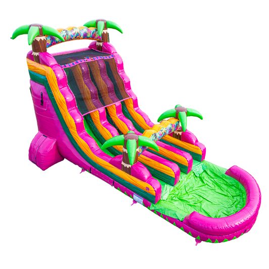 18FT Magenta Dual Lane Slide