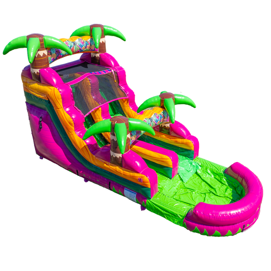 14FT Magenta Single Lane Slide