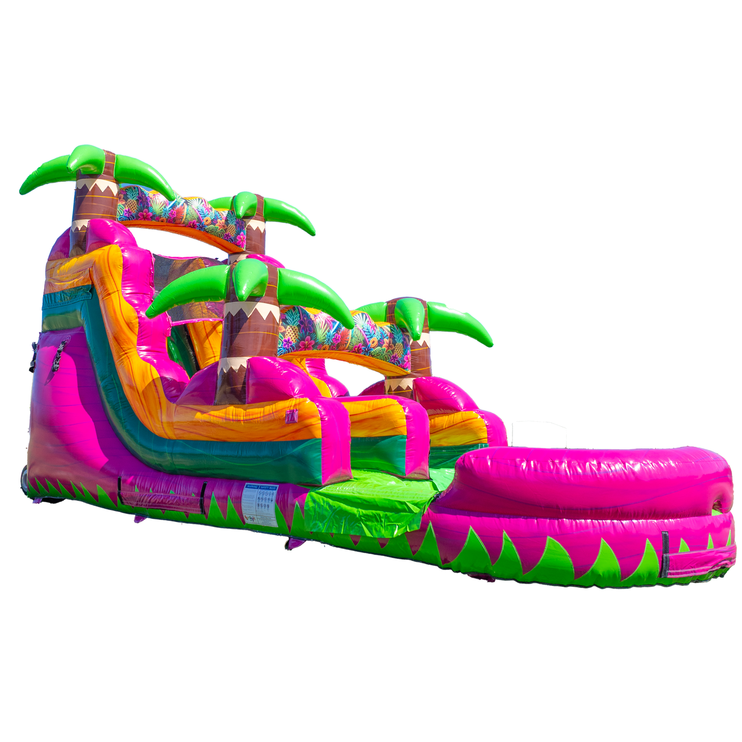 14FT Magenta Single Lane Slide