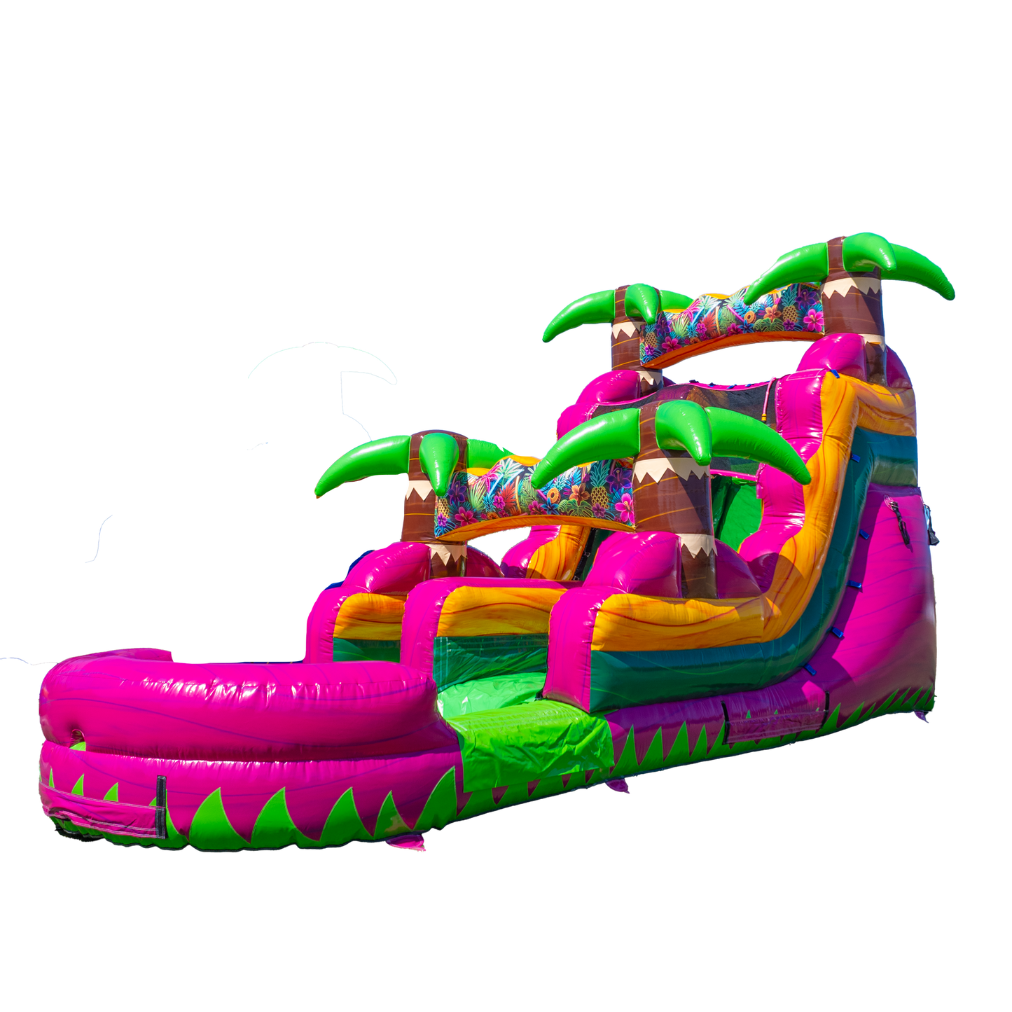 14FT Magenta Single Lane Slide