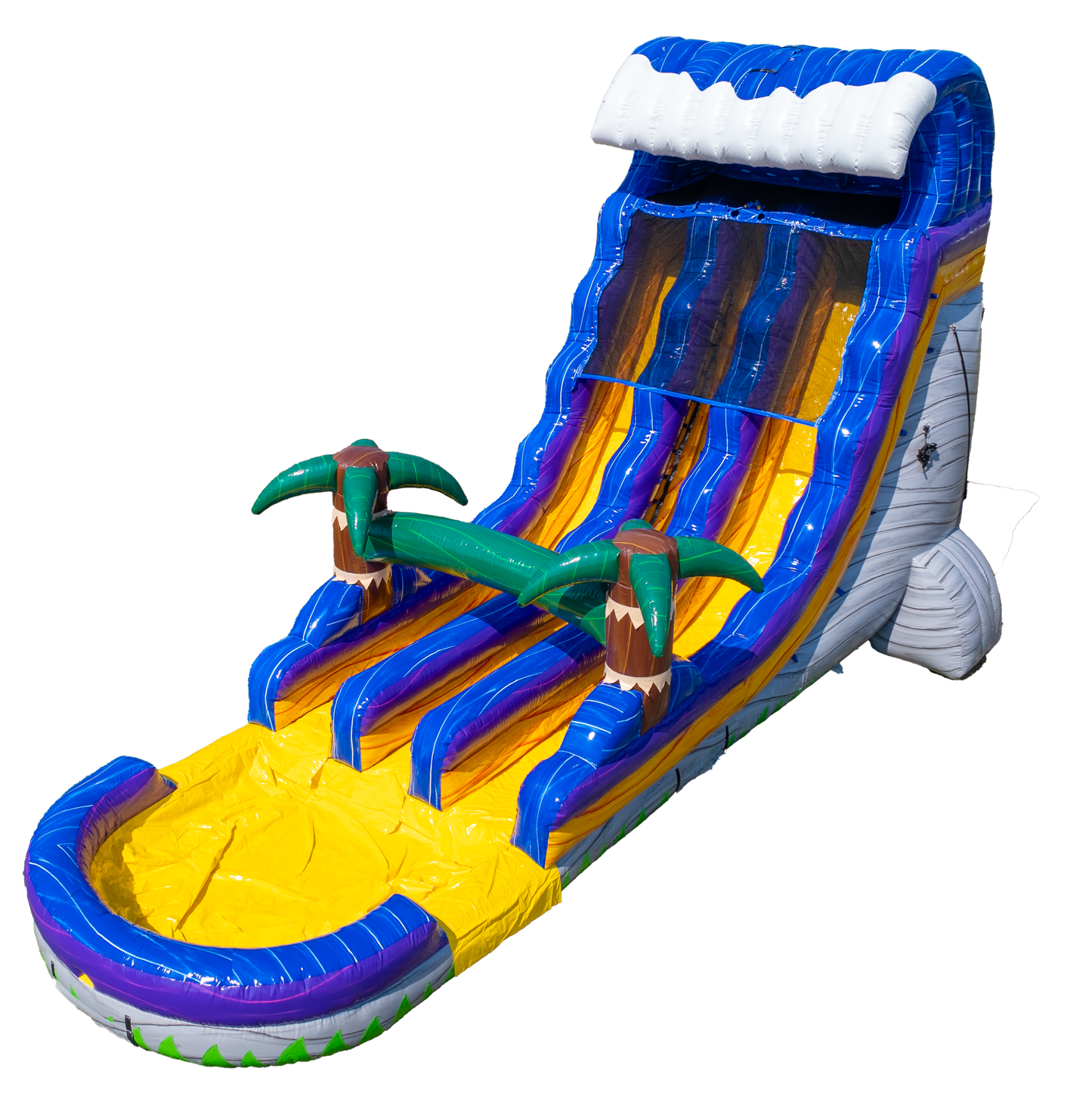 20FT Grey Surge Dual Lane Slide Center Climb