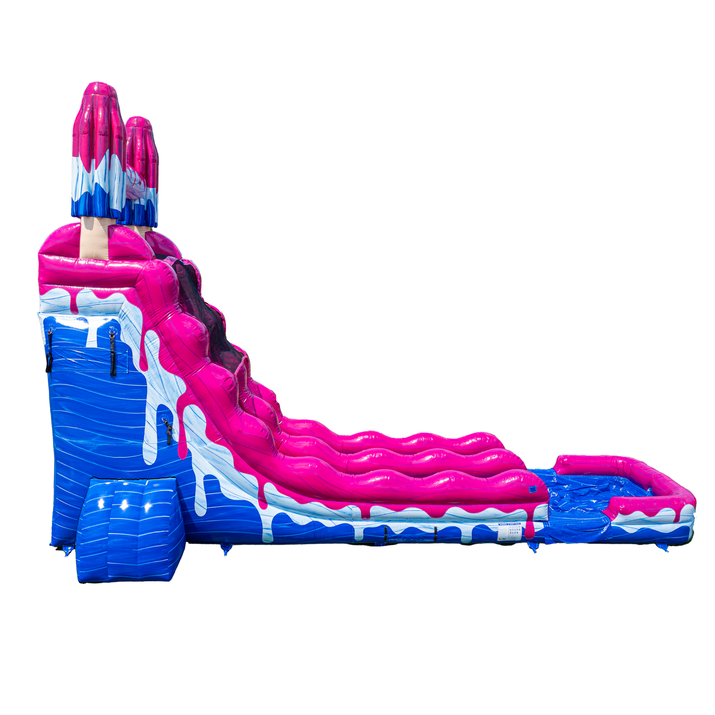 22FT Magenta Popsicle Single Lane Slide
