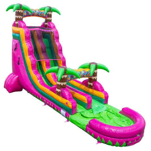 20FT Magenta Single Lane Slide