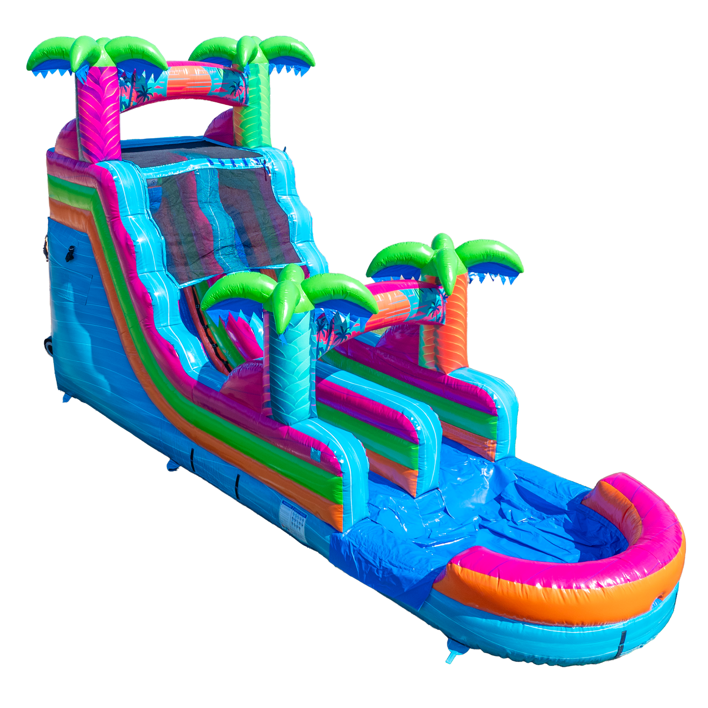 16FT Electric Tropics Single Lane Slide