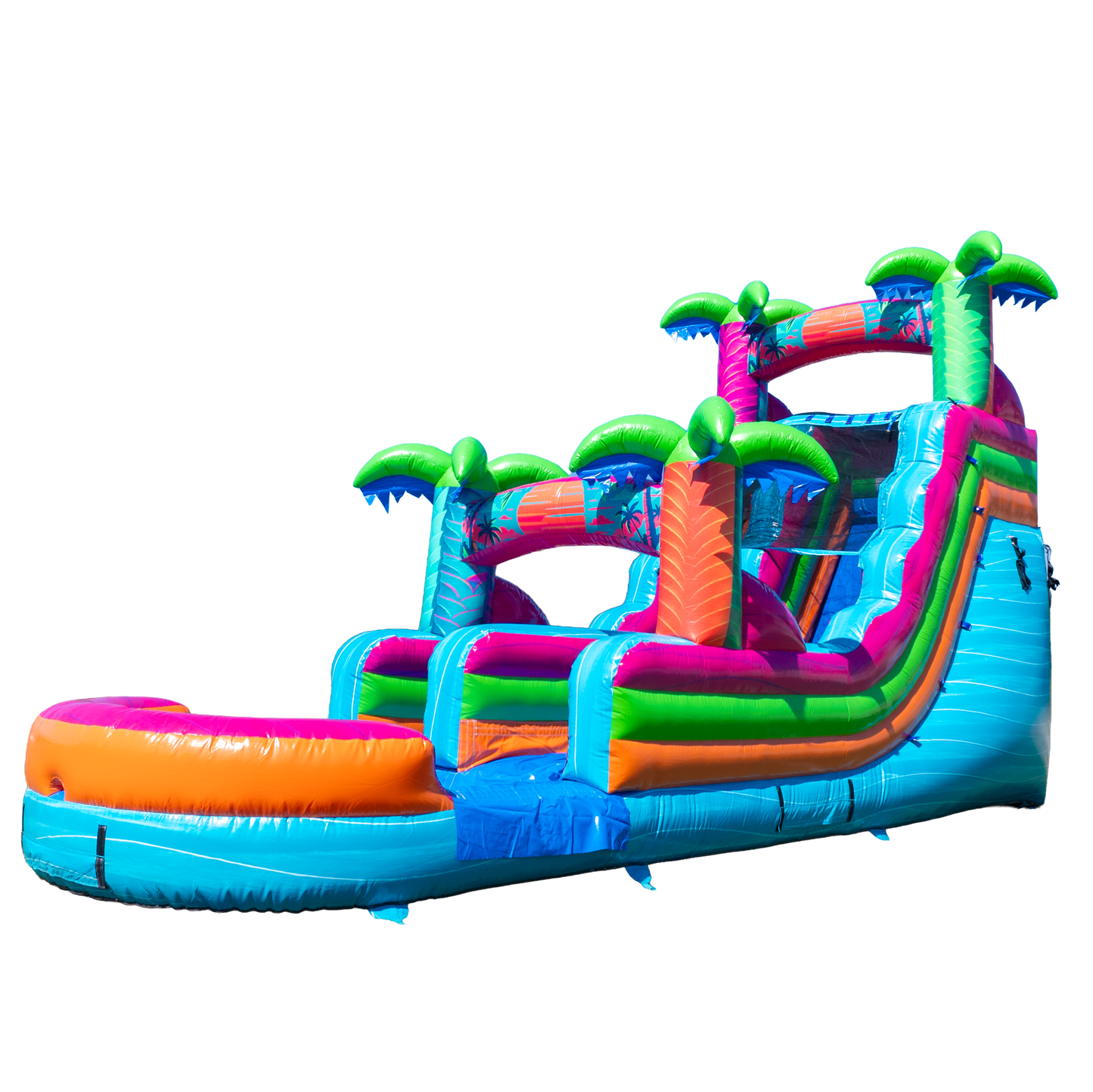 16FT Electric Tropics Single Lane Slide
