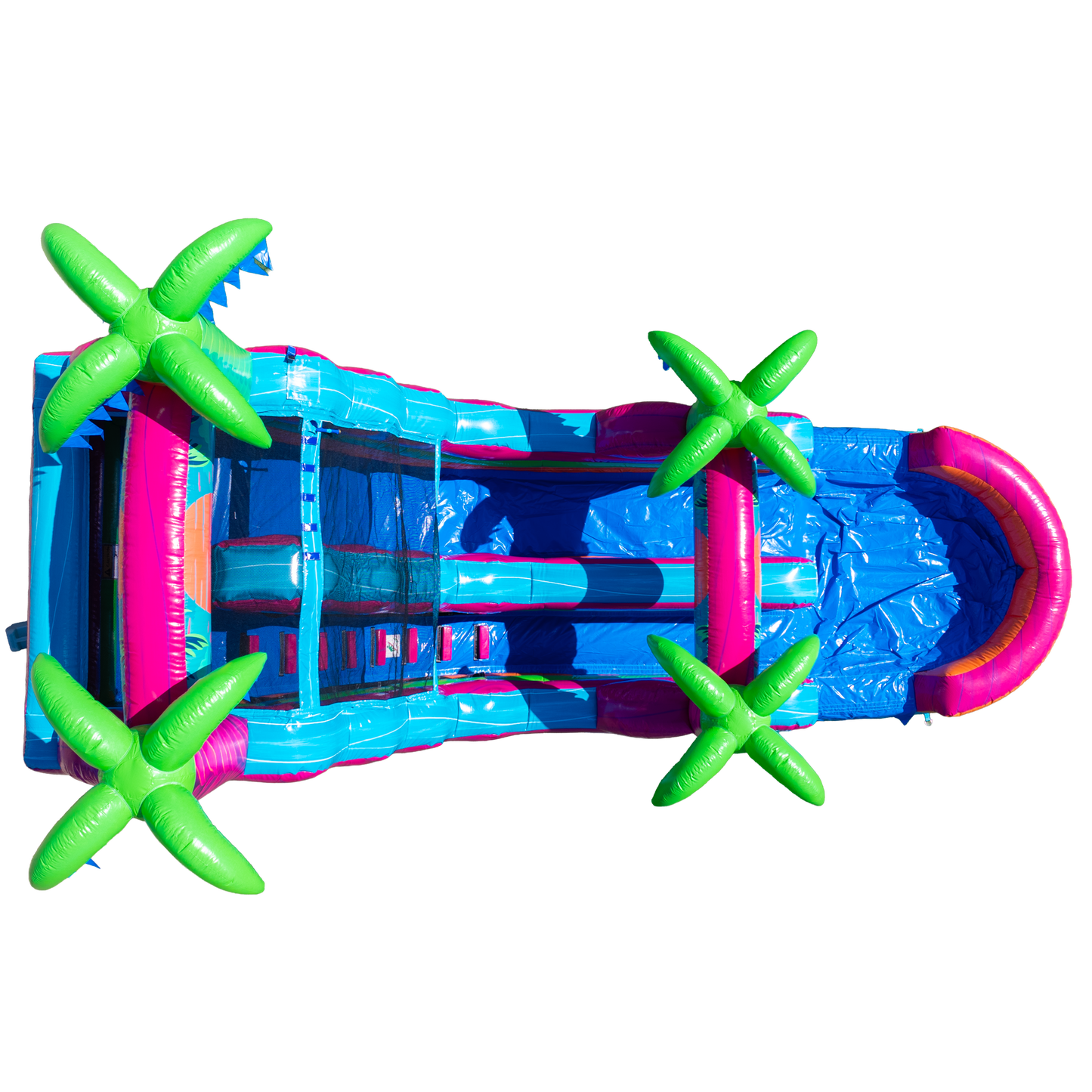 16FT Electric Tropics Single Lane Slide