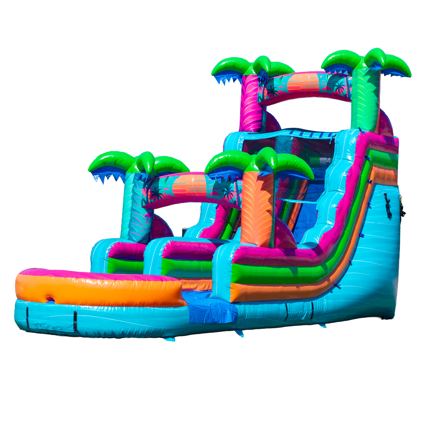 16FT Electric Tropics Single Lane Slide