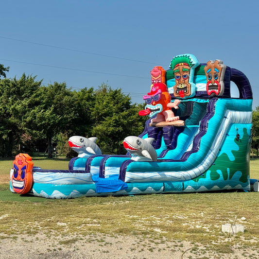 16FT Tiki Tovi's Dual Lane Slide