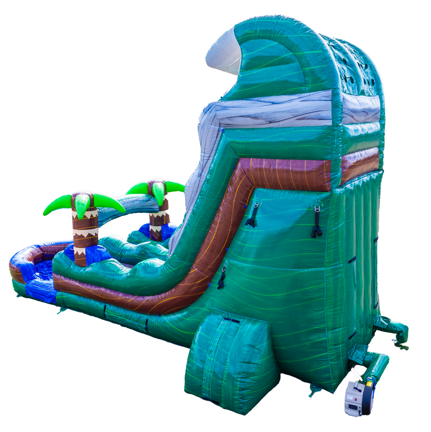 18Ft Emerald Tsunami Single Lane Slide