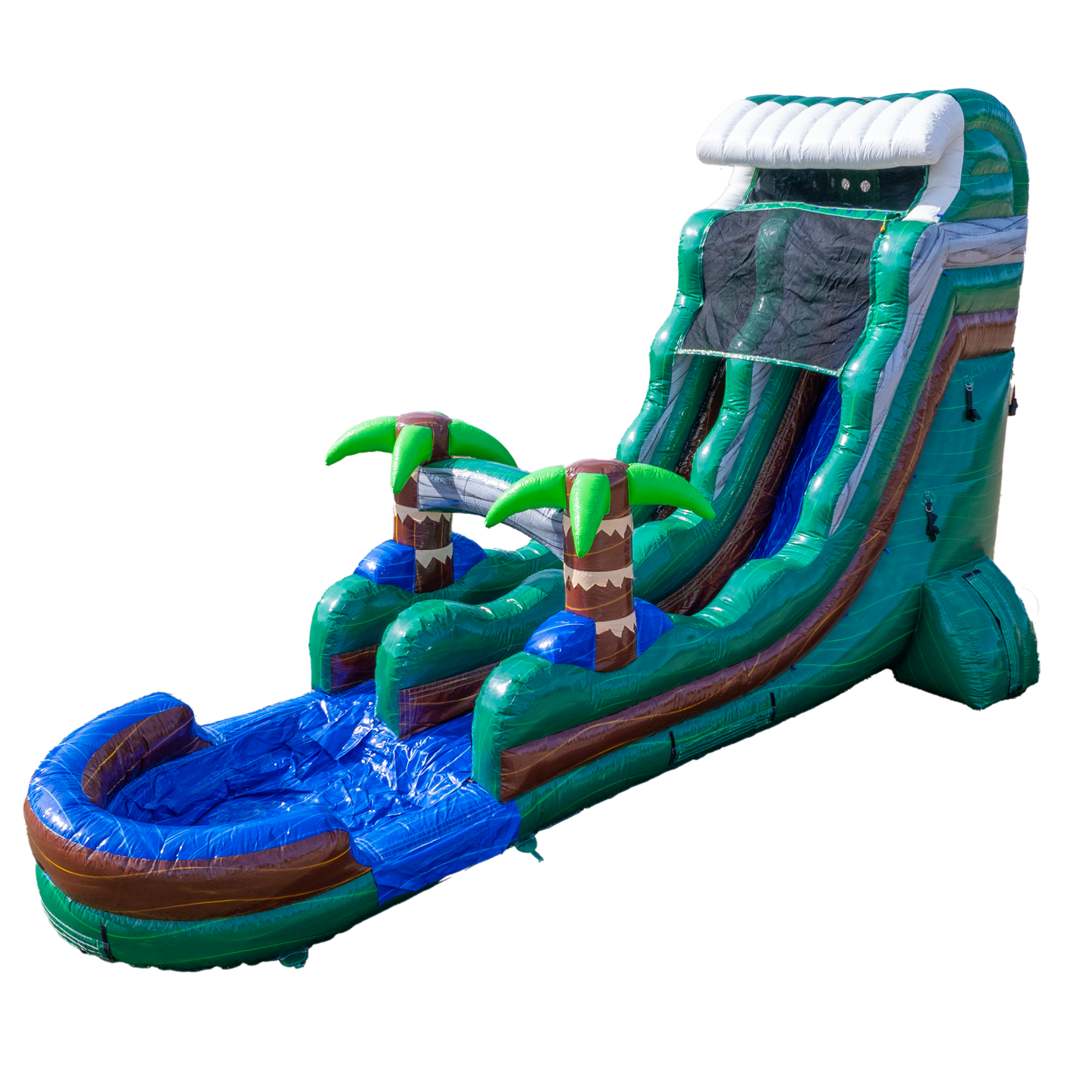18Ft Emerald Tsunami Single Lane Slide