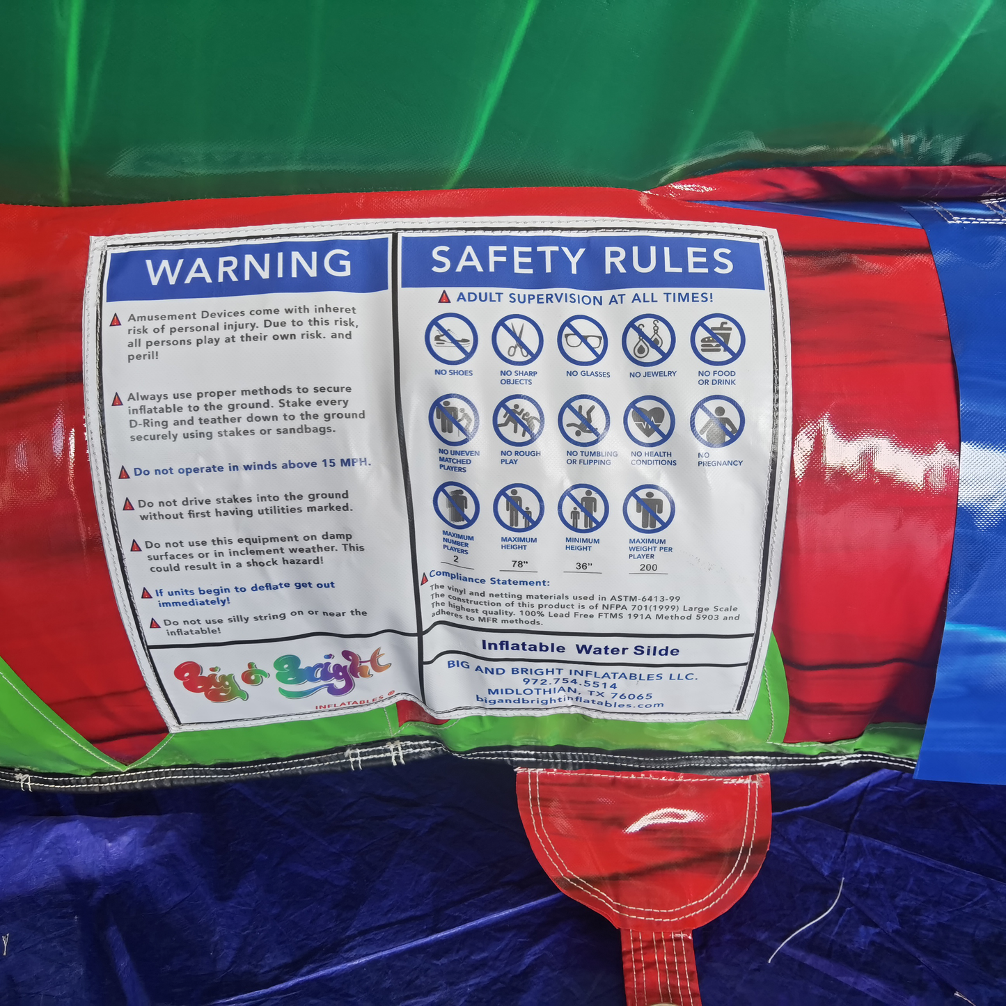 12FT Tropical Dual Lane Slide