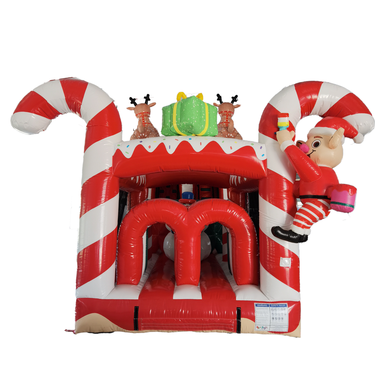inflatable christmas obstacle course