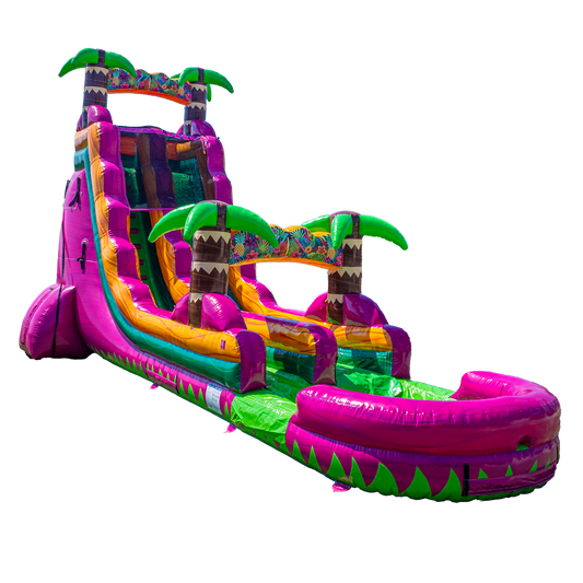 22FT Magenta Single Lane Slide