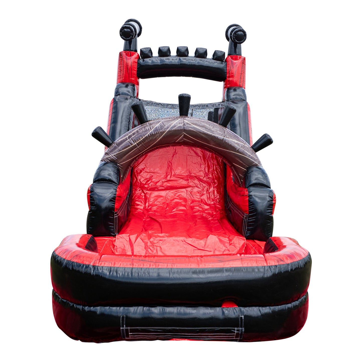 inflatable pirate-themed obstacle course for kids