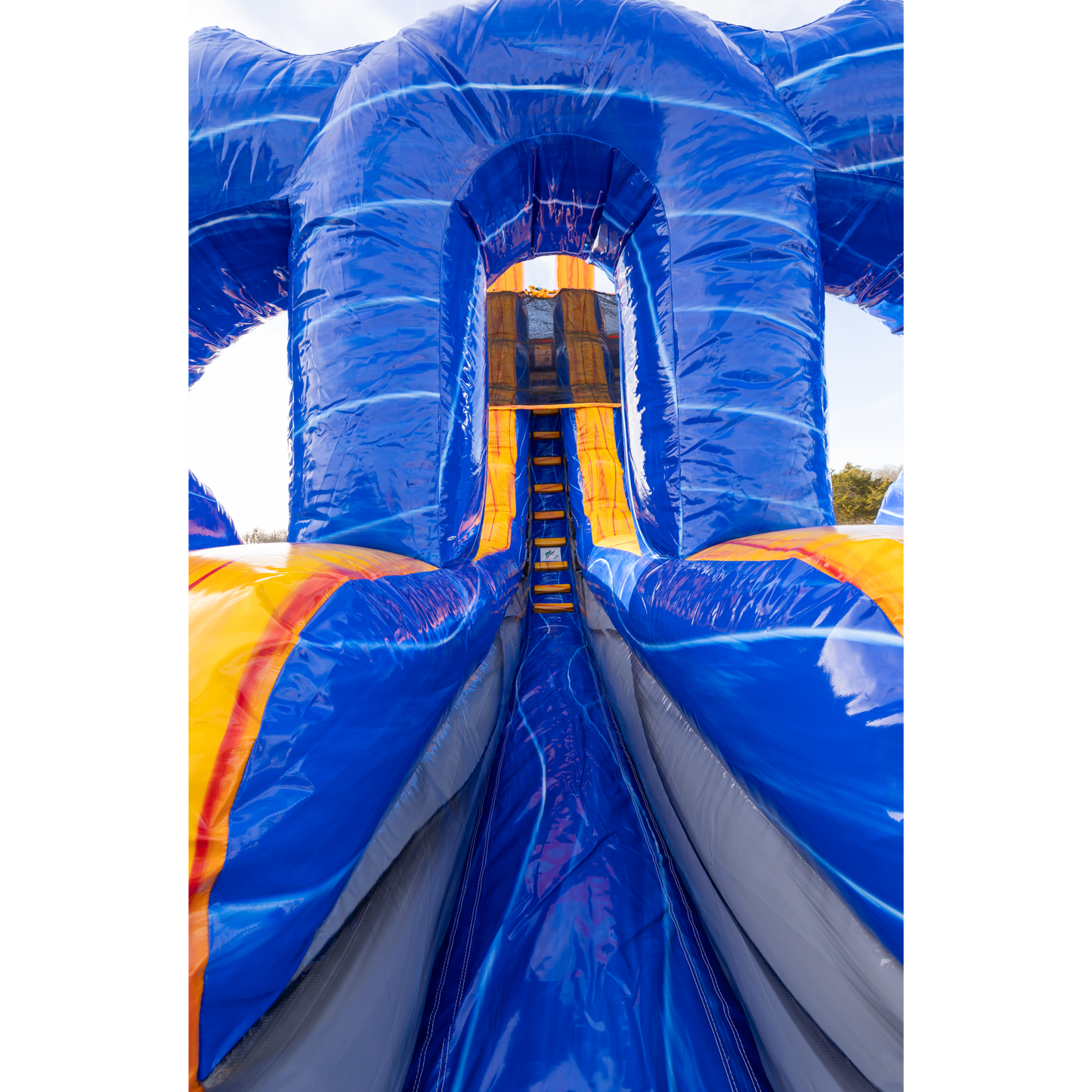 18Ft Purple Lava Dual Lane Slide